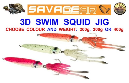 Savage gear swim squid jig - gear,